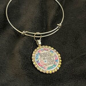 Sunshine and Salt Seawater Multicolor Pendant Bangle Bracelet